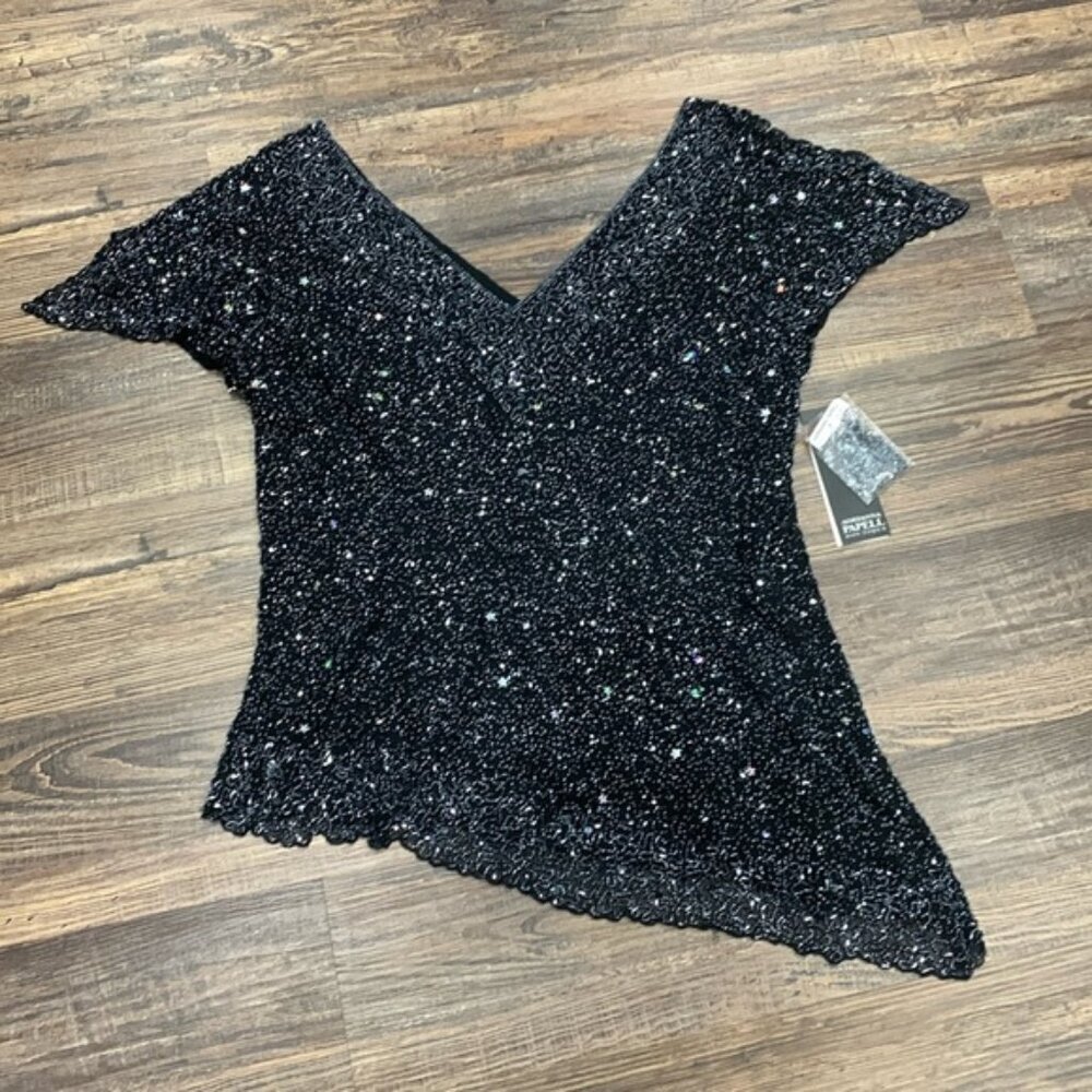 NWT Adrianna Papell Beaded Top